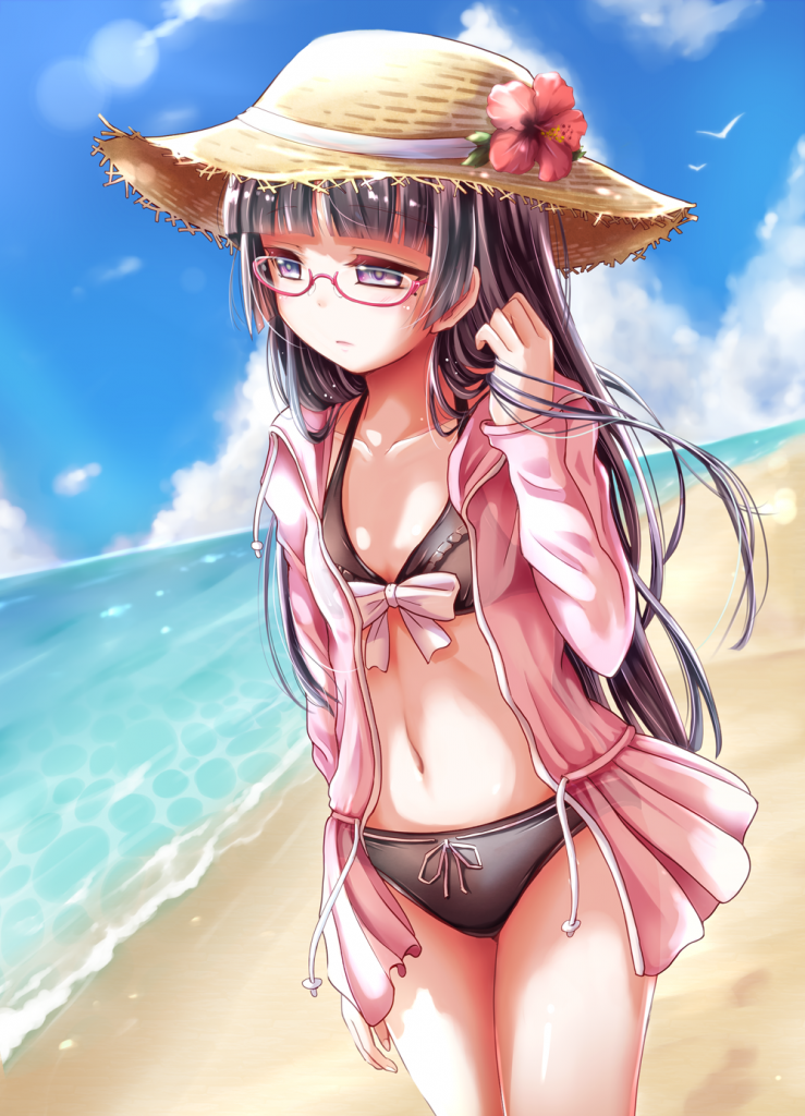 Kuroneko at the beach