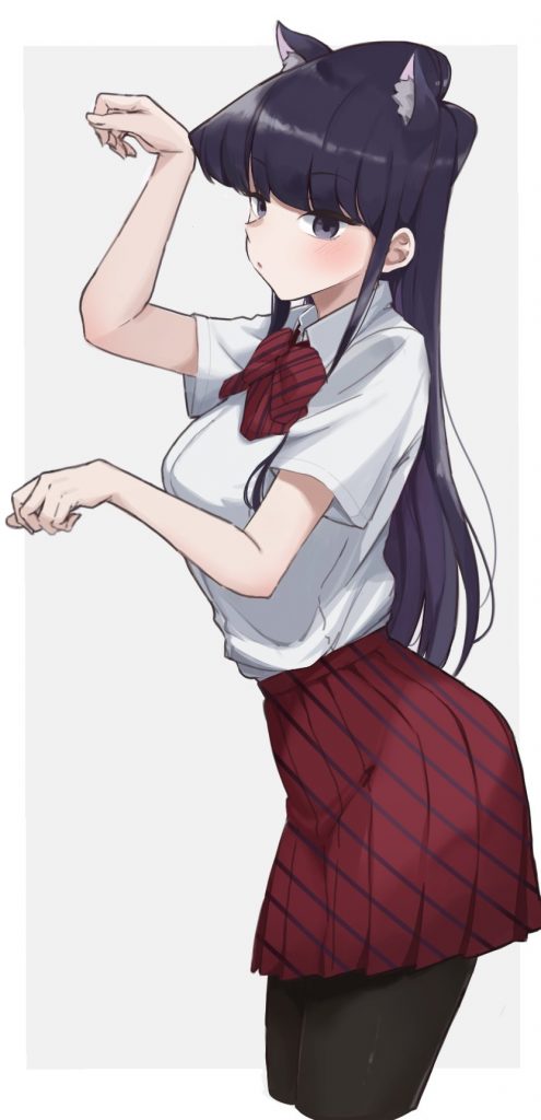 Komi Shouko with cat ears