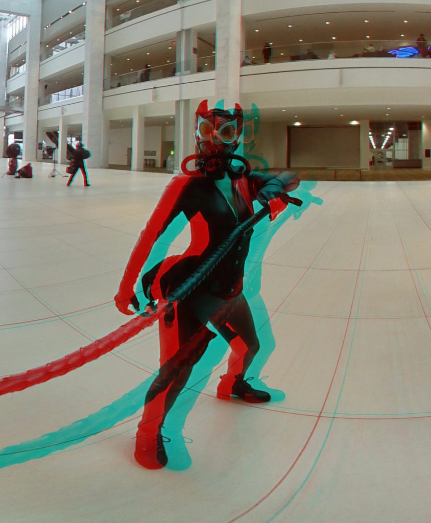 Anaglyph 3D Catwoman Cosplay from Youmacon 2021
