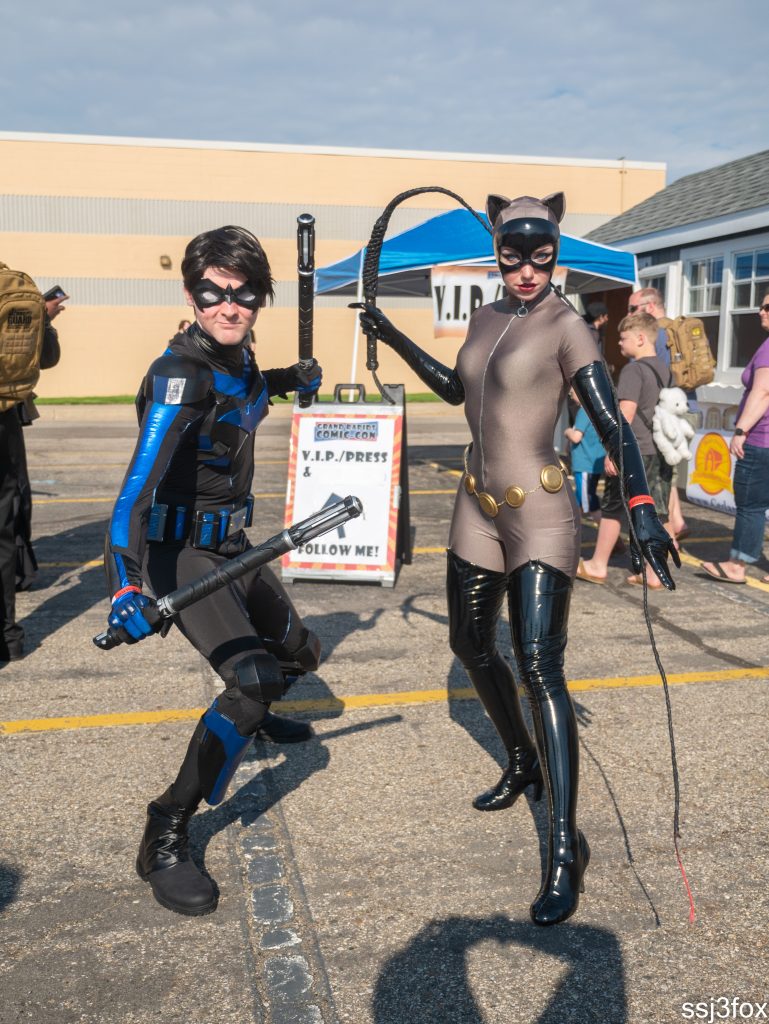 Nightwing and Catwoman Cosplays from Grand Rapids Comic Con Spring 2023