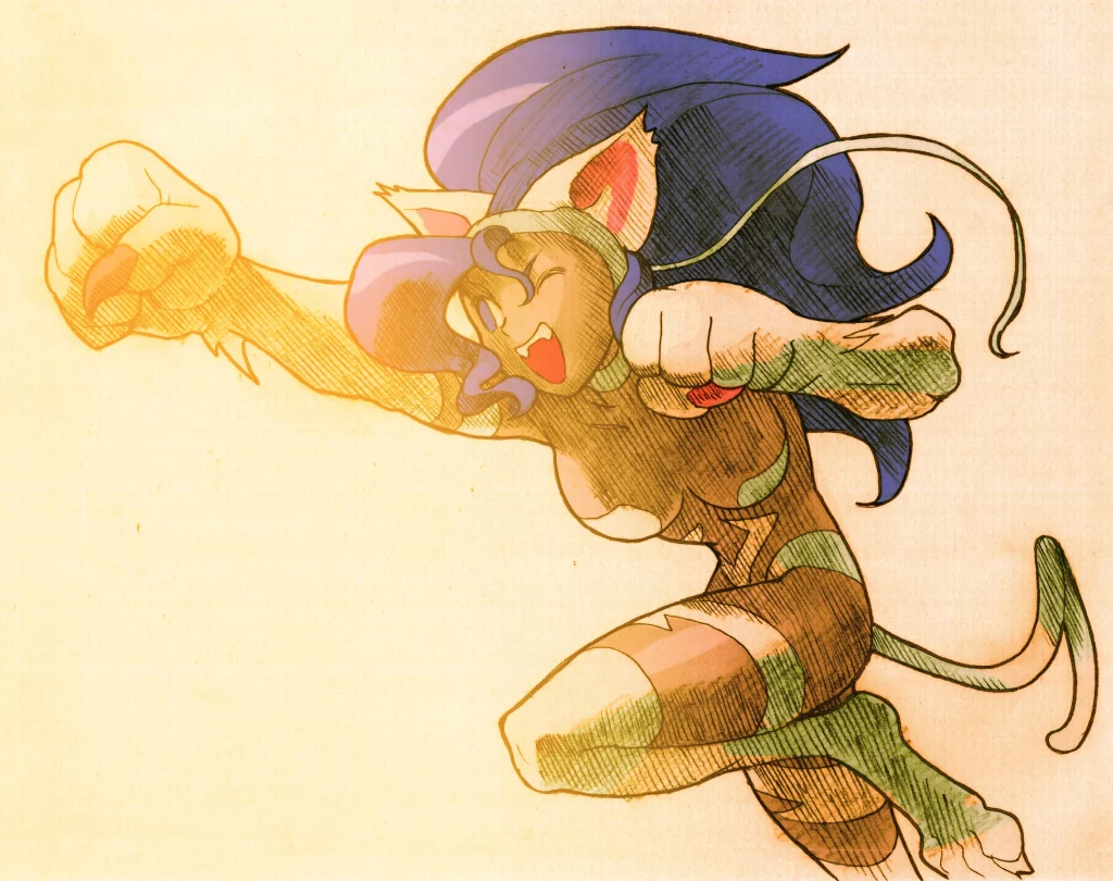 Felicia Hyper Combo art From Marval vs Capcom 2