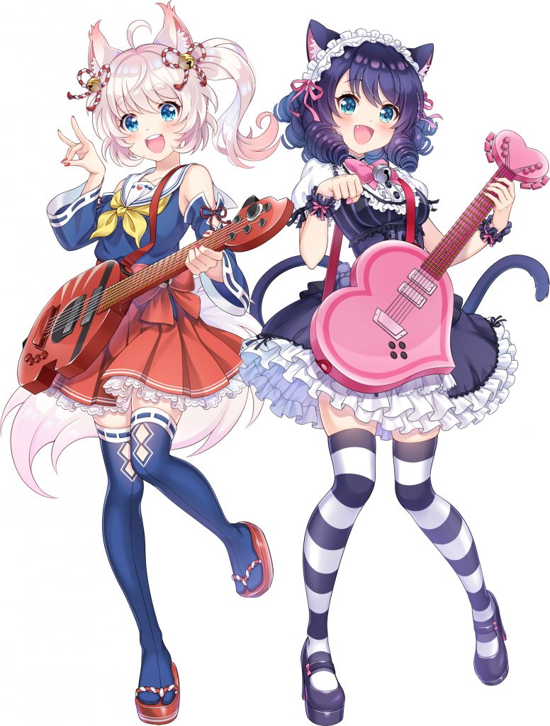 Howan and Cyan from Show by Rock!! Official Art