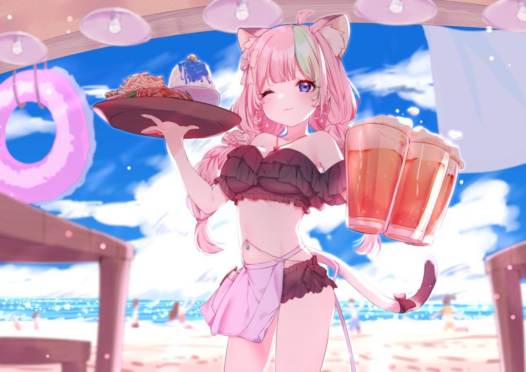 bes_vr's avatar working at a beach house. Commission by Norada