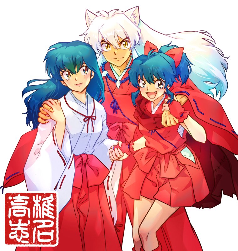 Inuyasha, Kogome, and Moroha Art from the Yashahime: Princess Half-Demon
manga by Takashi Shiina