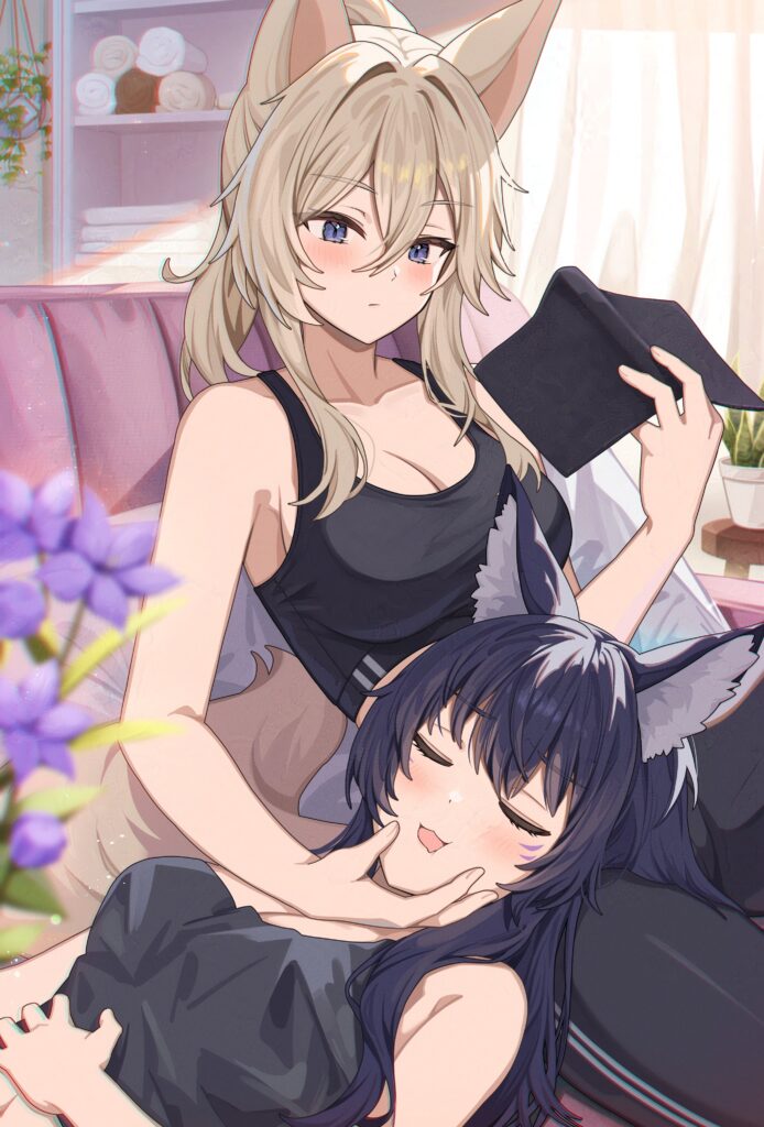 Delta and Zeta from The Eminence In Shadow Art by Matsumoto Yuu