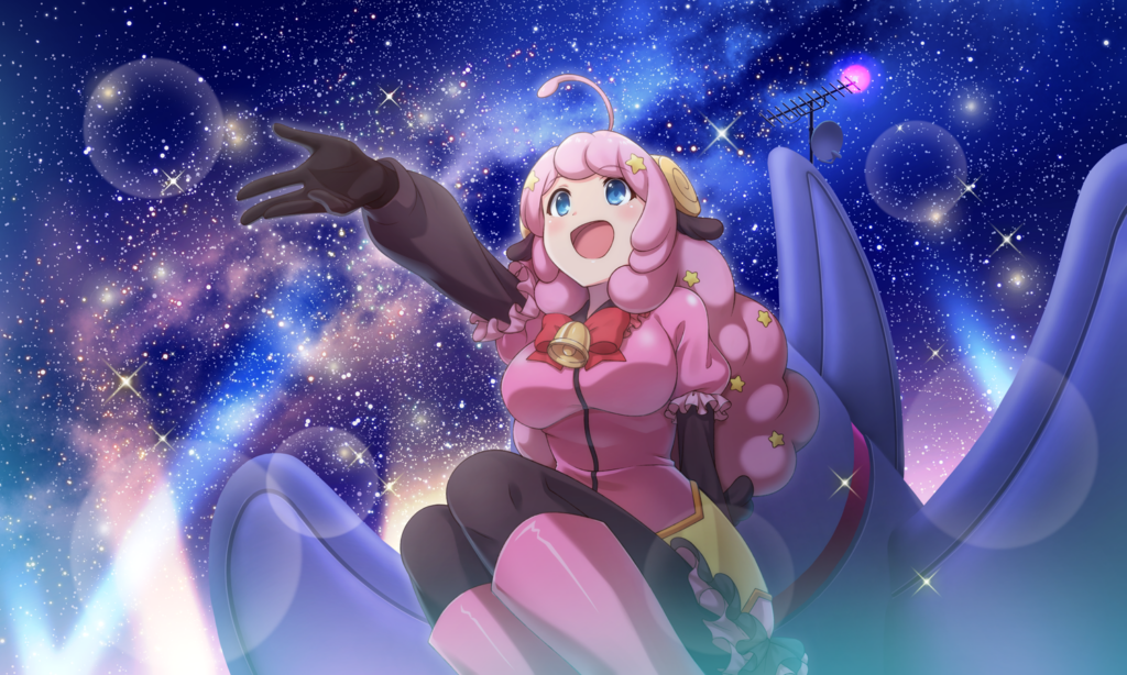 Star gazing Moa, Official art from Show by Rock!!