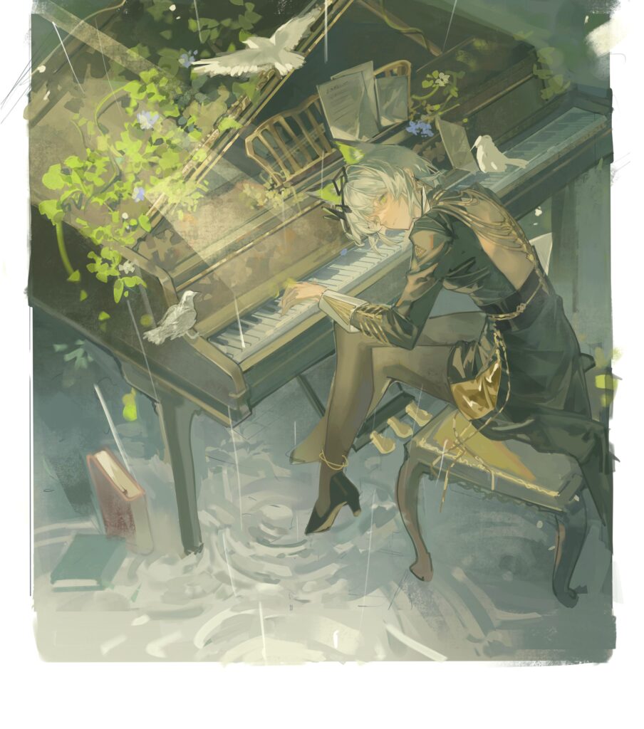 Ambience Synesthesia Kal’tsit, Art by Lin Qing [phosphorus 1104] 