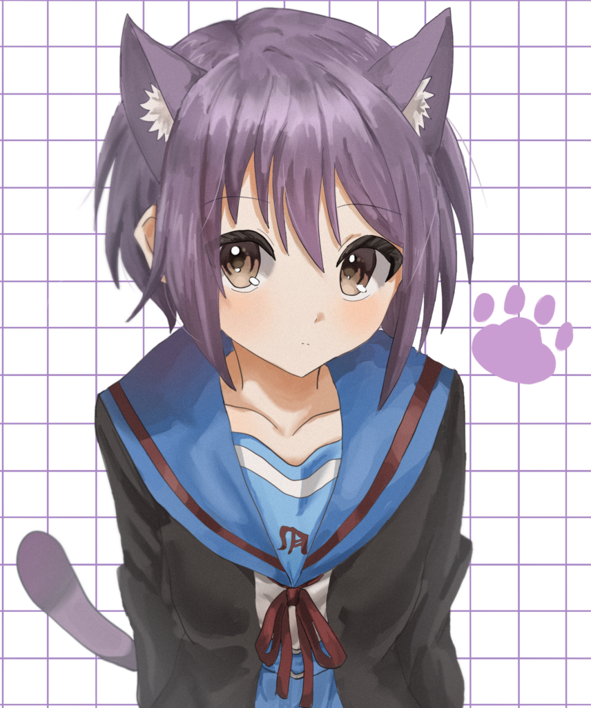 Yuki Nagato from The Melancholy of Haruhi Suzumiya Art by さしみ